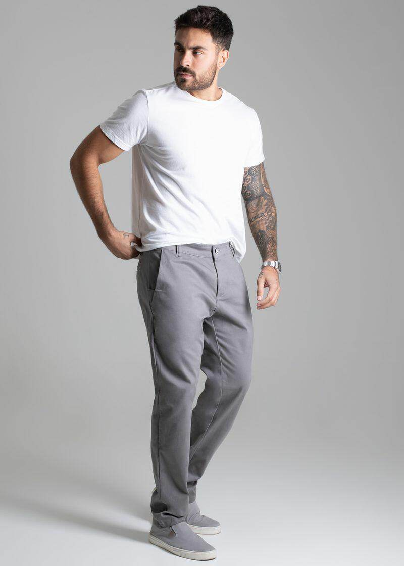 Calça de Sarja Skinny Esporte Fino Leon - Leon Elegance