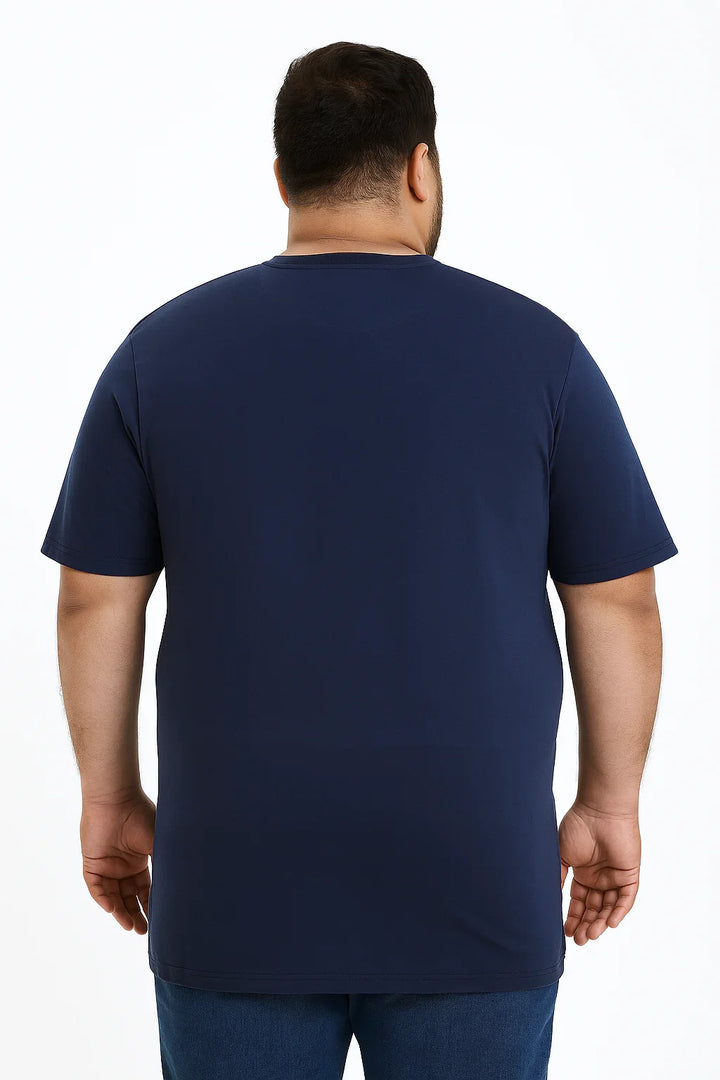 Camiseta Cinza Mescla Gola careca Masculina