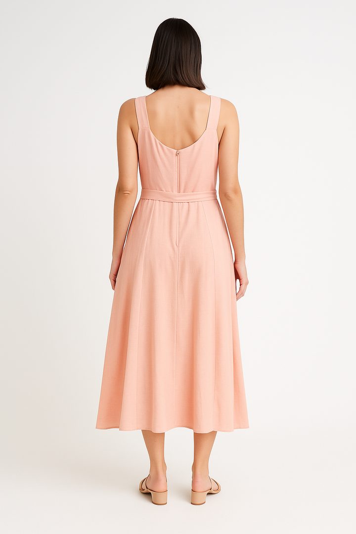 Vestido Klepton Midi Bordado