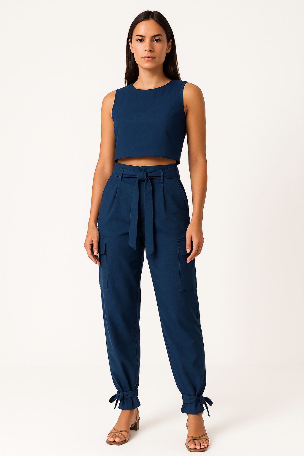 Conjunto Cropped e Calça Alfaiataria