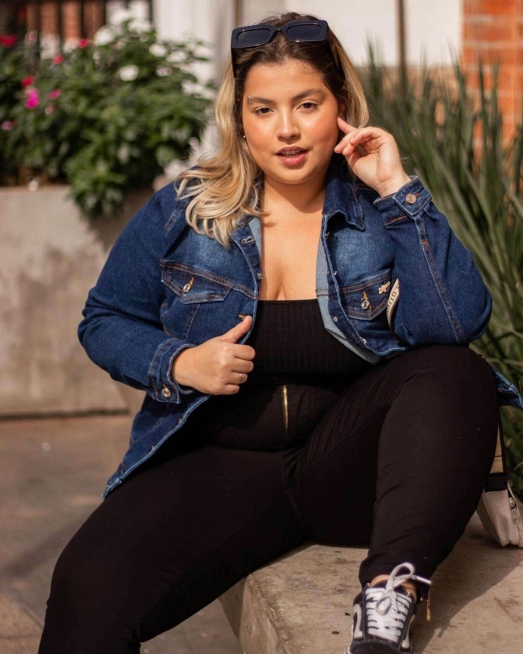 Jaqueta Jeans Plus Pop Leon - Leon Elegance