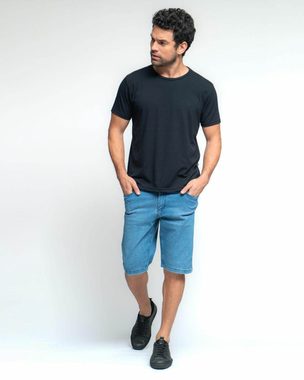 Bermuda Jeans Men Denim Slim Leon - Leon Elegance