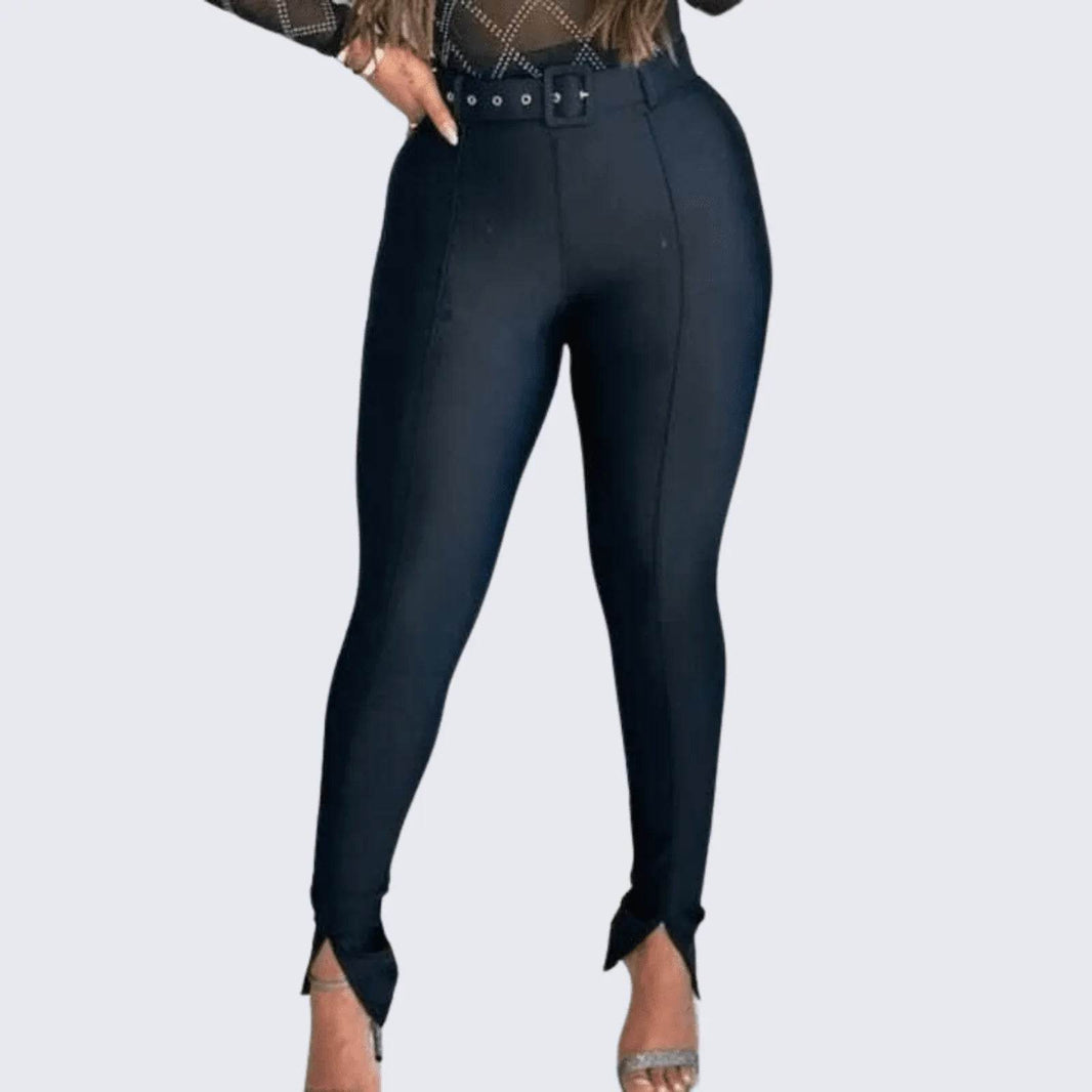 Calça Legging Montaria Cirrê Cinta Modela Leon - Leon Elegance