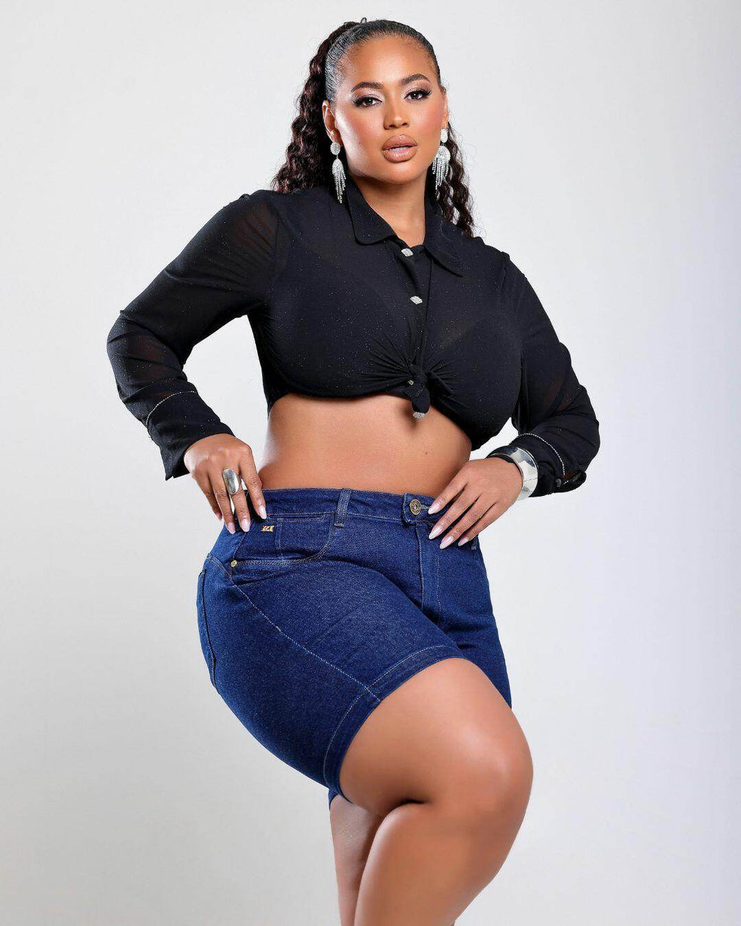 Bermuda Plus Jeans Pure Basic Leon - Leon Elegance
