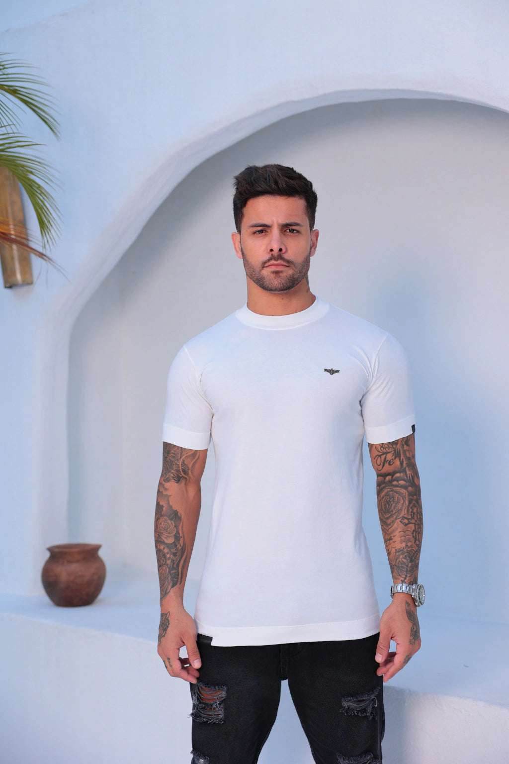 Camiseta Slim Stell Águia FB Leon - Leon Elegance