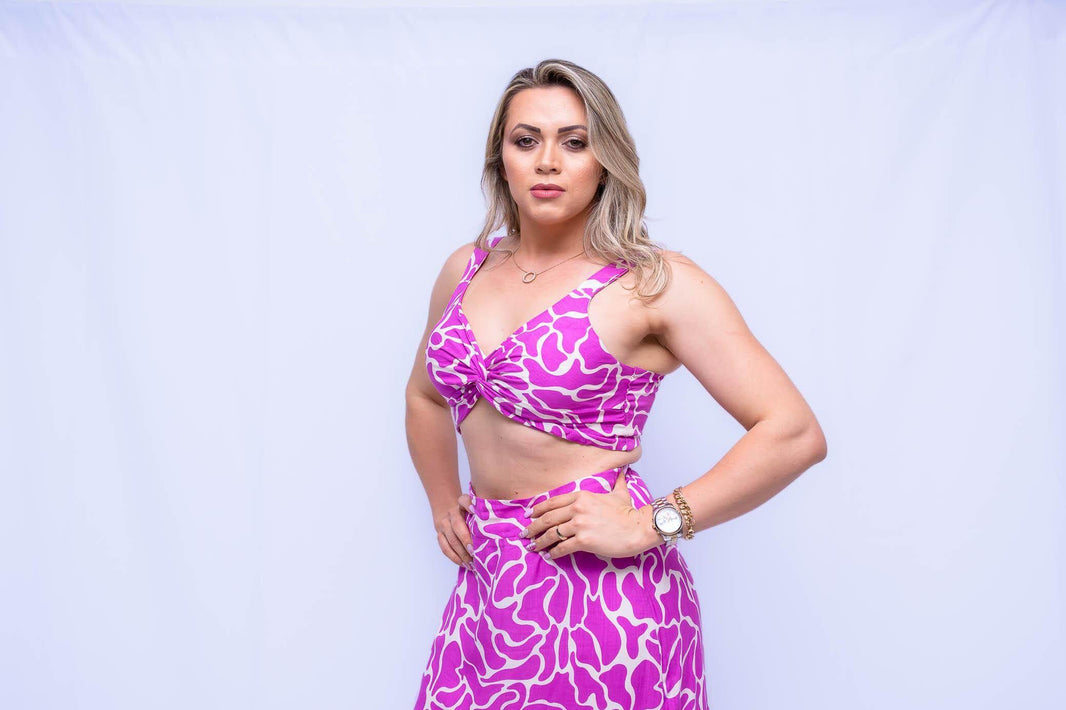 Cropped Top Tropical Vibe Leon - Leon Elegance