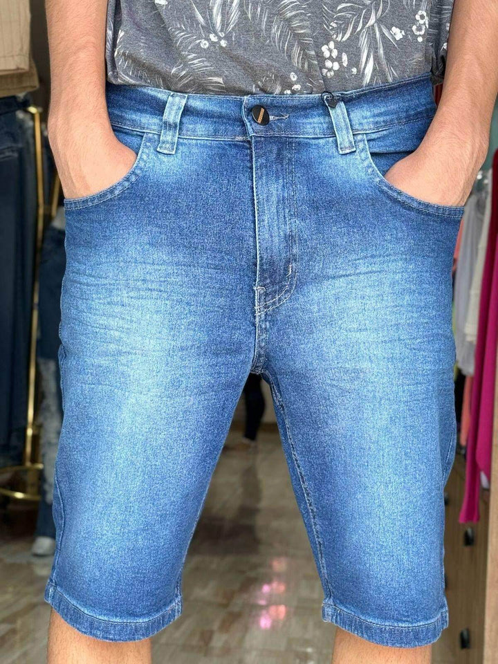 Bermuda Jeans Slim Men Leon - Leon Elegance