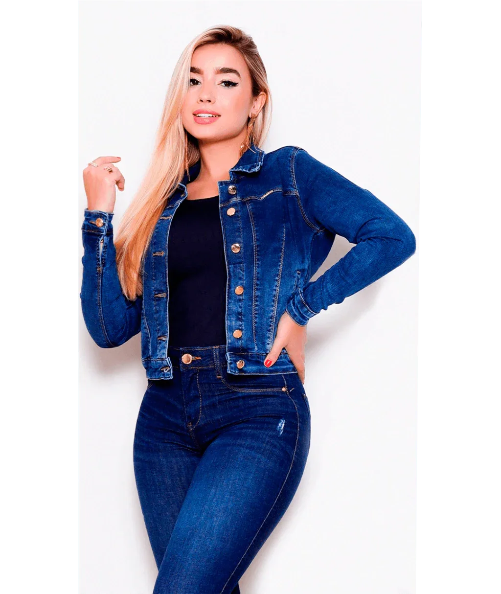 Jaqueta Jeans Urban Femme Leon - Leon Elegance