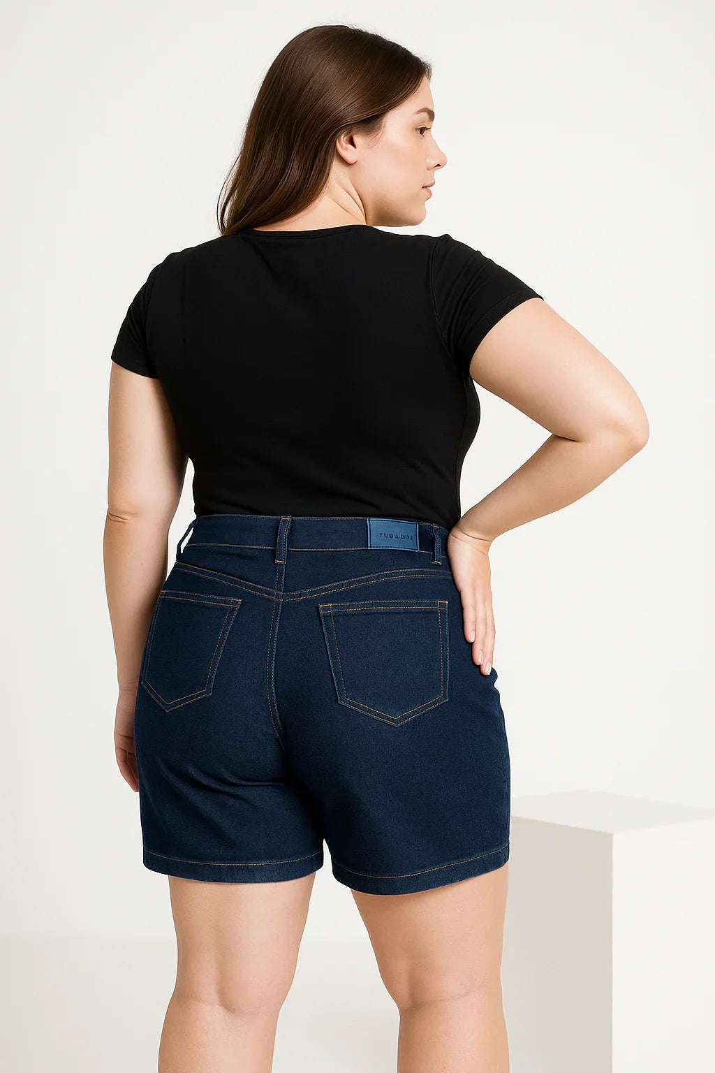 Bermuda F Plus Jeans Basic Leon