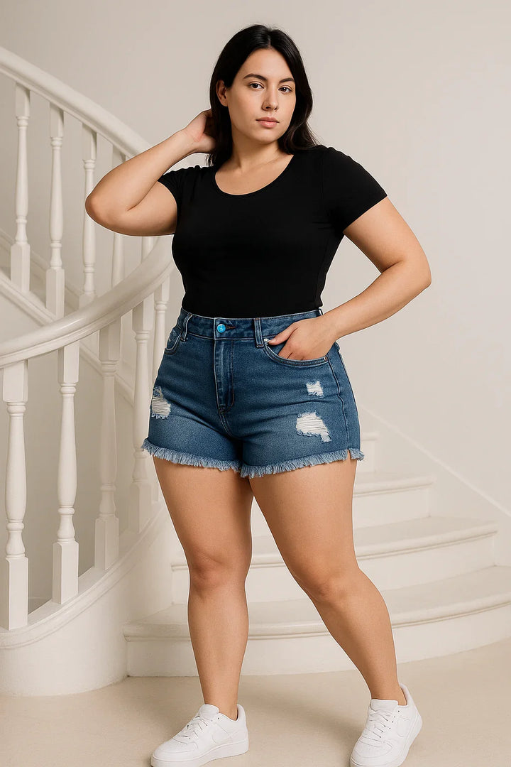 Shorts Destroyed Jeans Light Leon