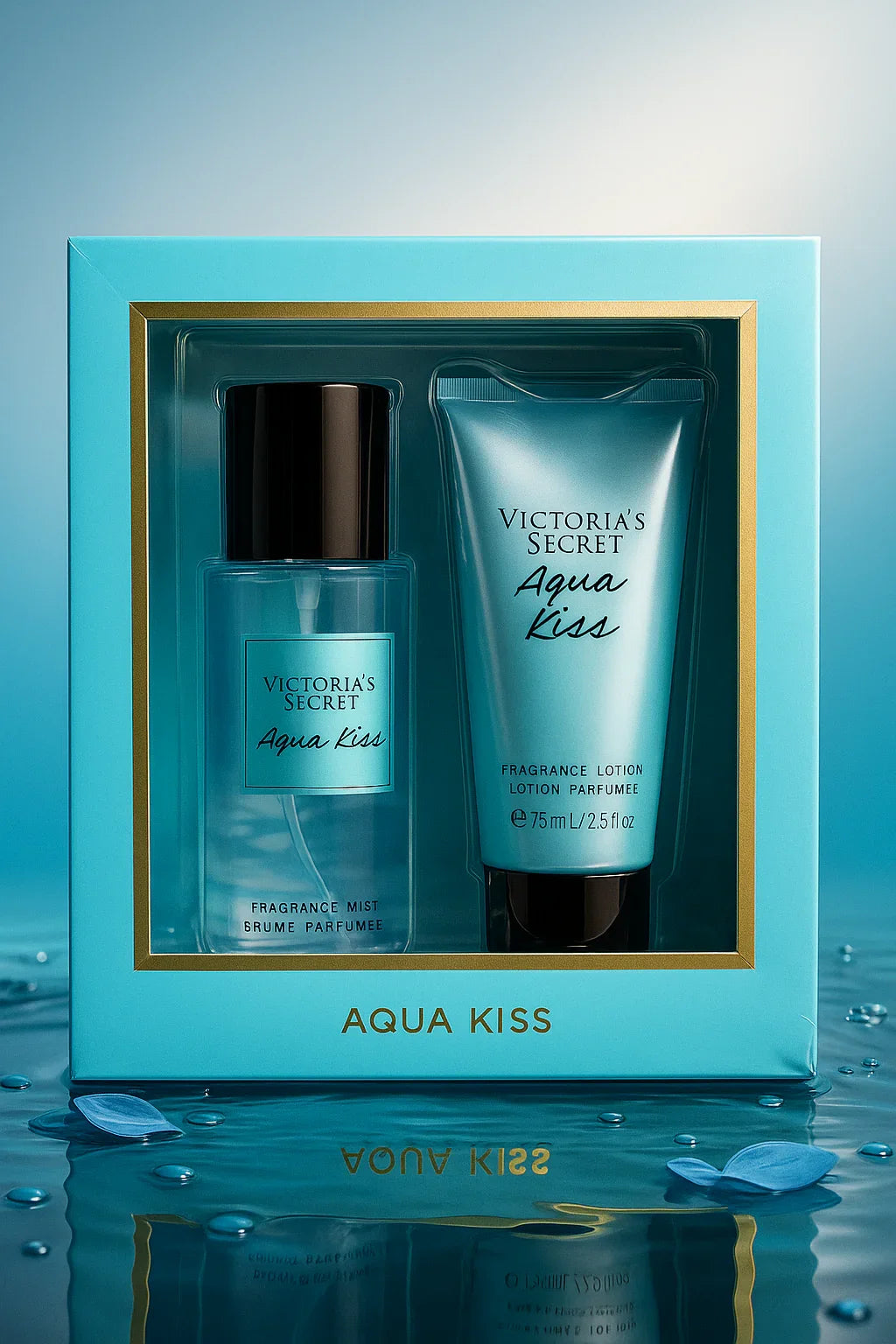 Kit Victoria’s Secret Aqua Kiss Body Splash Feminino