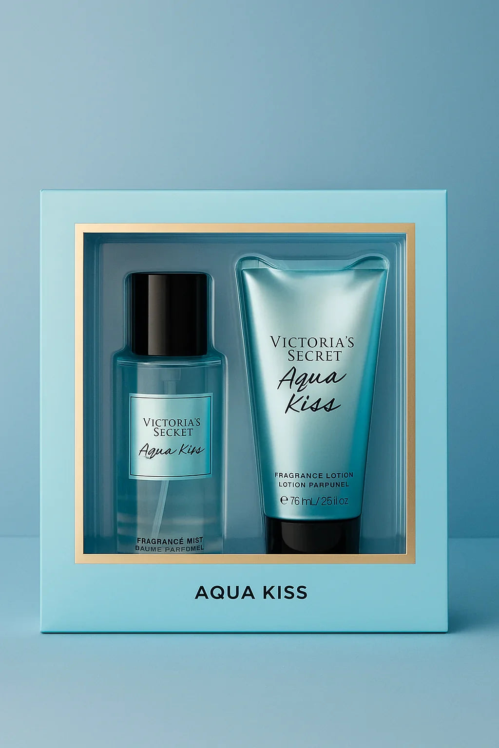 Kit Victoria’s Secret Aqua Kiss Body Splash Feminino