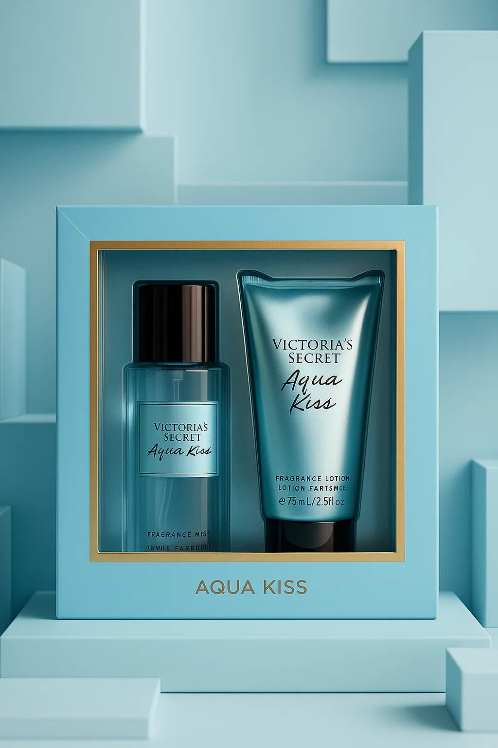 Kit Victoria’s Secret Aqua Kiss Body Splash Feminino