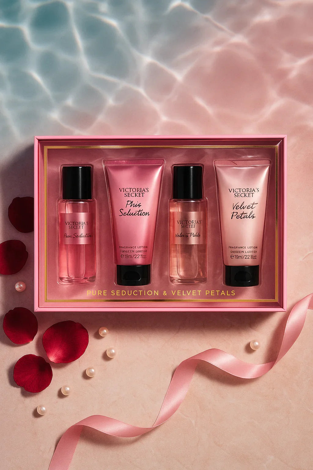 Kit Victoria’s Secret Pure Seduction & Velvet Petals Body Splash Feminino