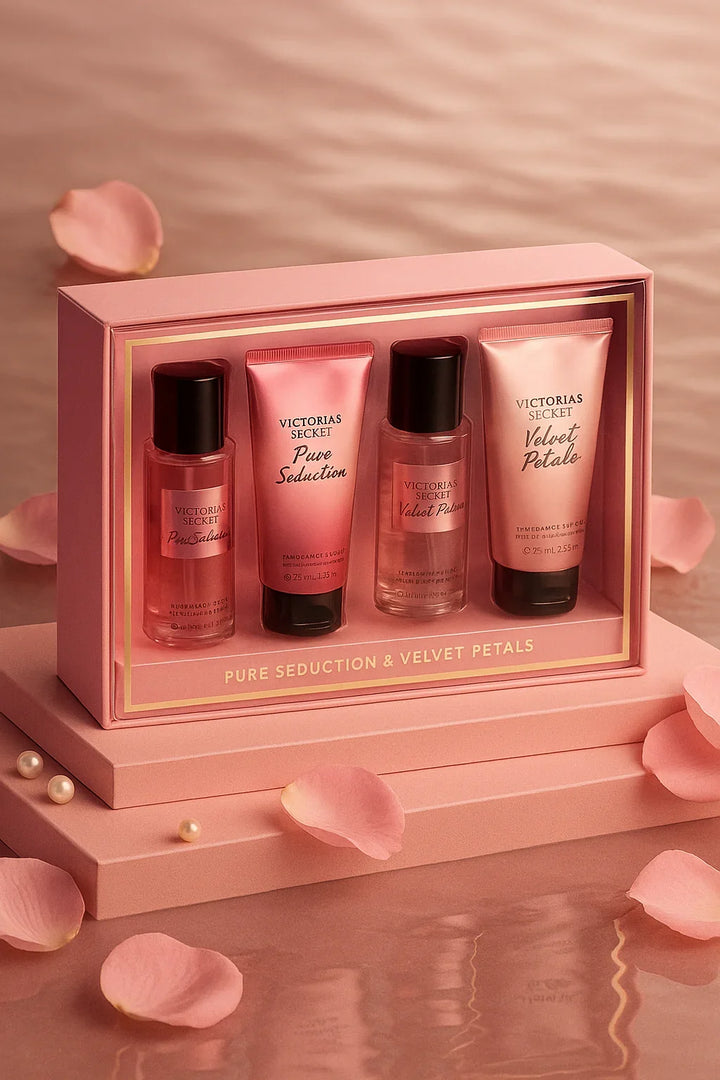 Kit Victoria’s Secret Pure Seduction & Velvet Petals Body Splash Feminino