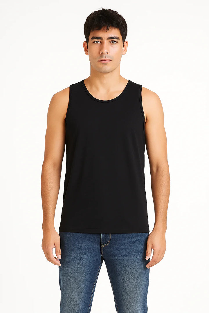Regata Masculina Esportiva Preta