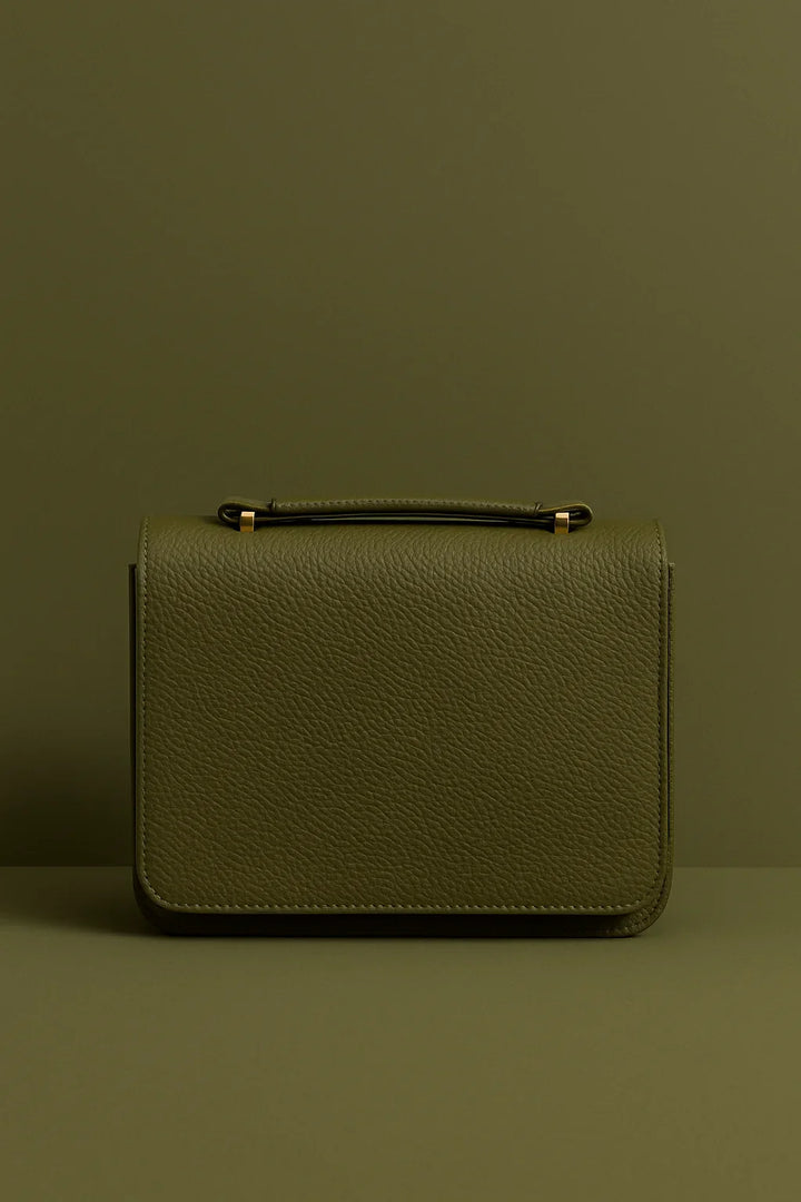 Bolsa Feminina Tiracolo Verde Oliva V Dourado