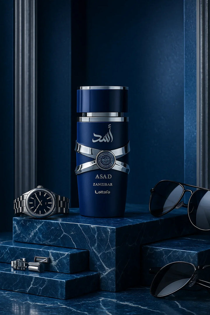 Perfume Asad Zanzibar Lattafa Eau de Parfum Masculino 100ml