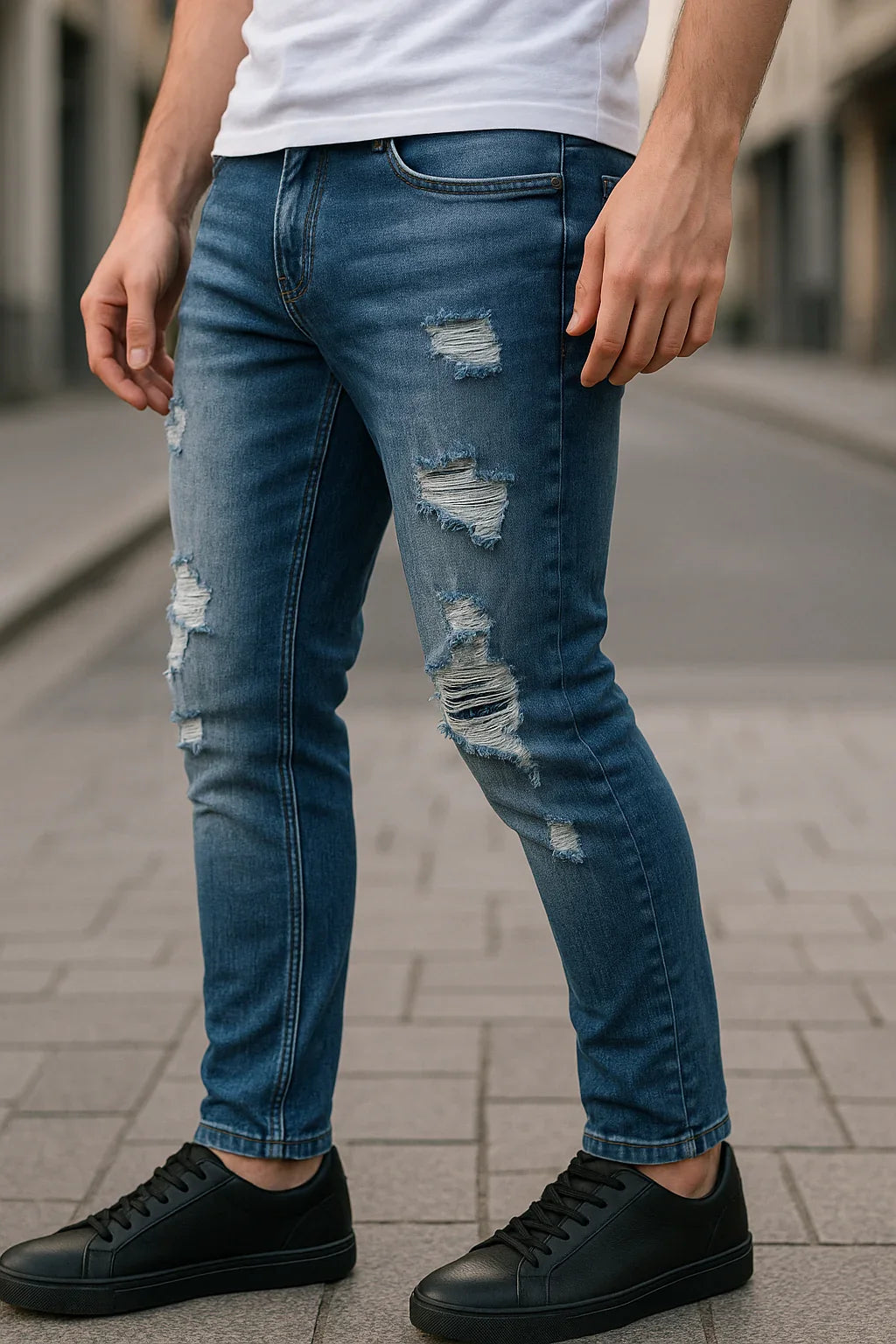 Calça Jeans Masculina Hunt Bear Destroyed