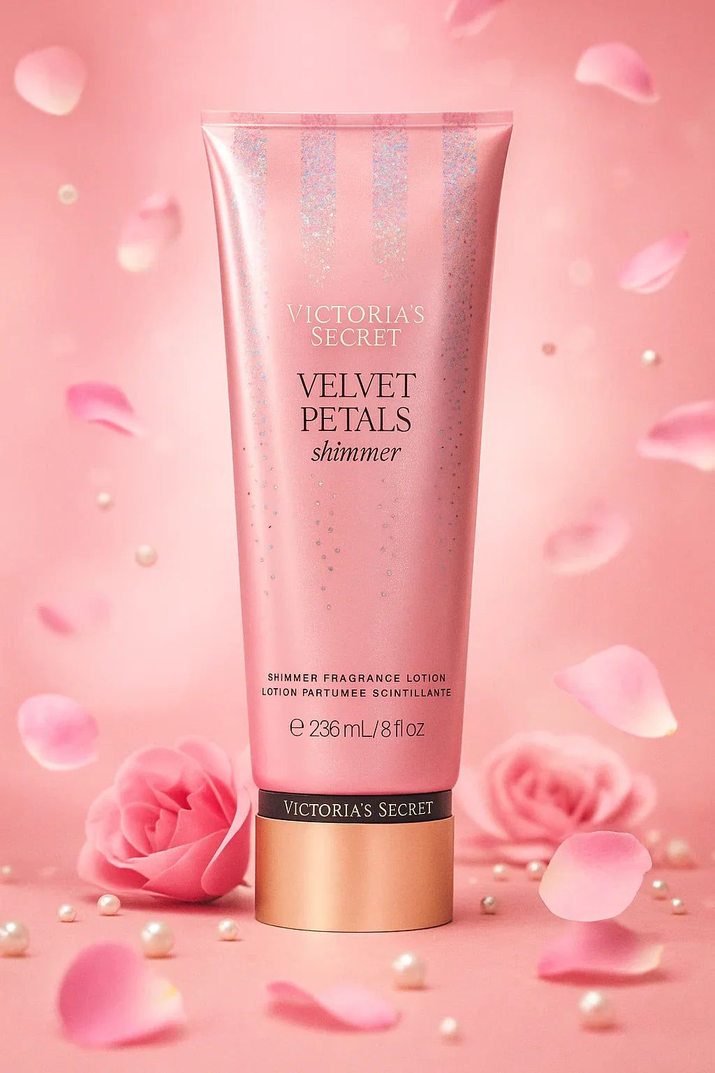 Loção Corporal Victoria’s Secret Velvet Petals Shimmer Feminino 236ml