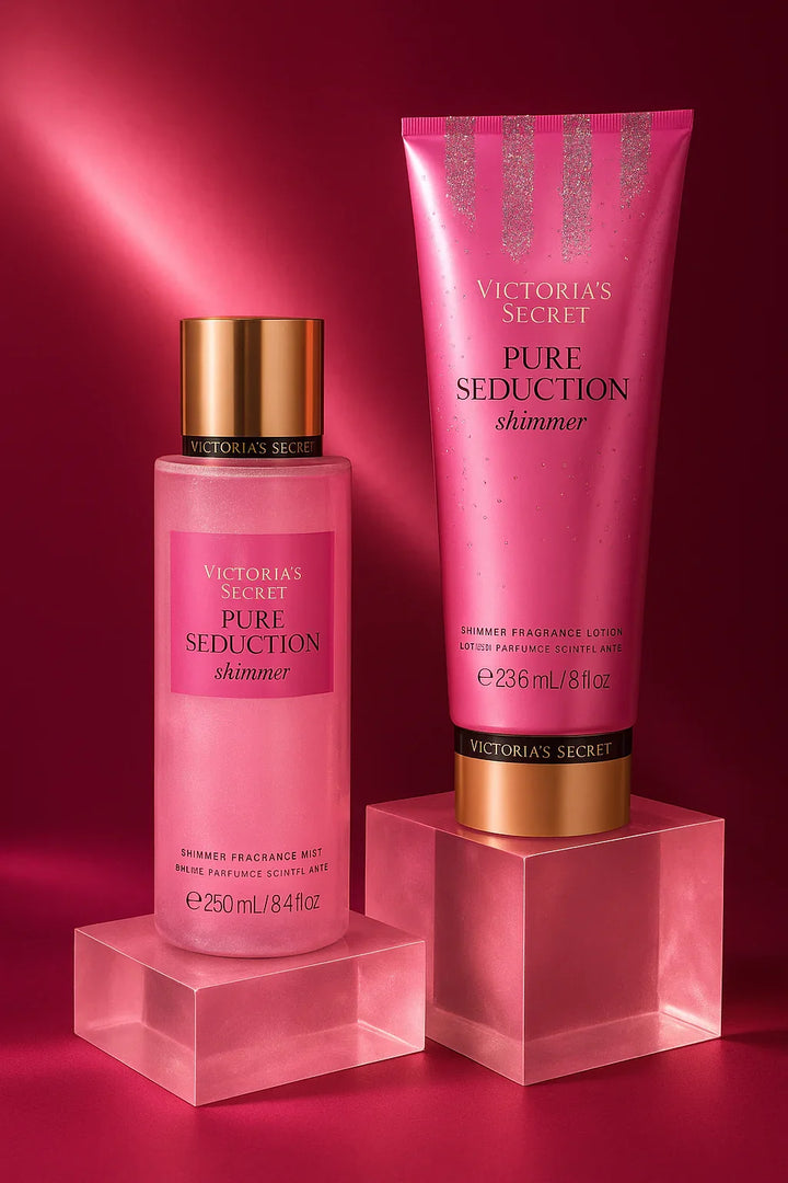 Kit Victoria’s Secret Pure Seduction Shimmer Body Splash e Loção