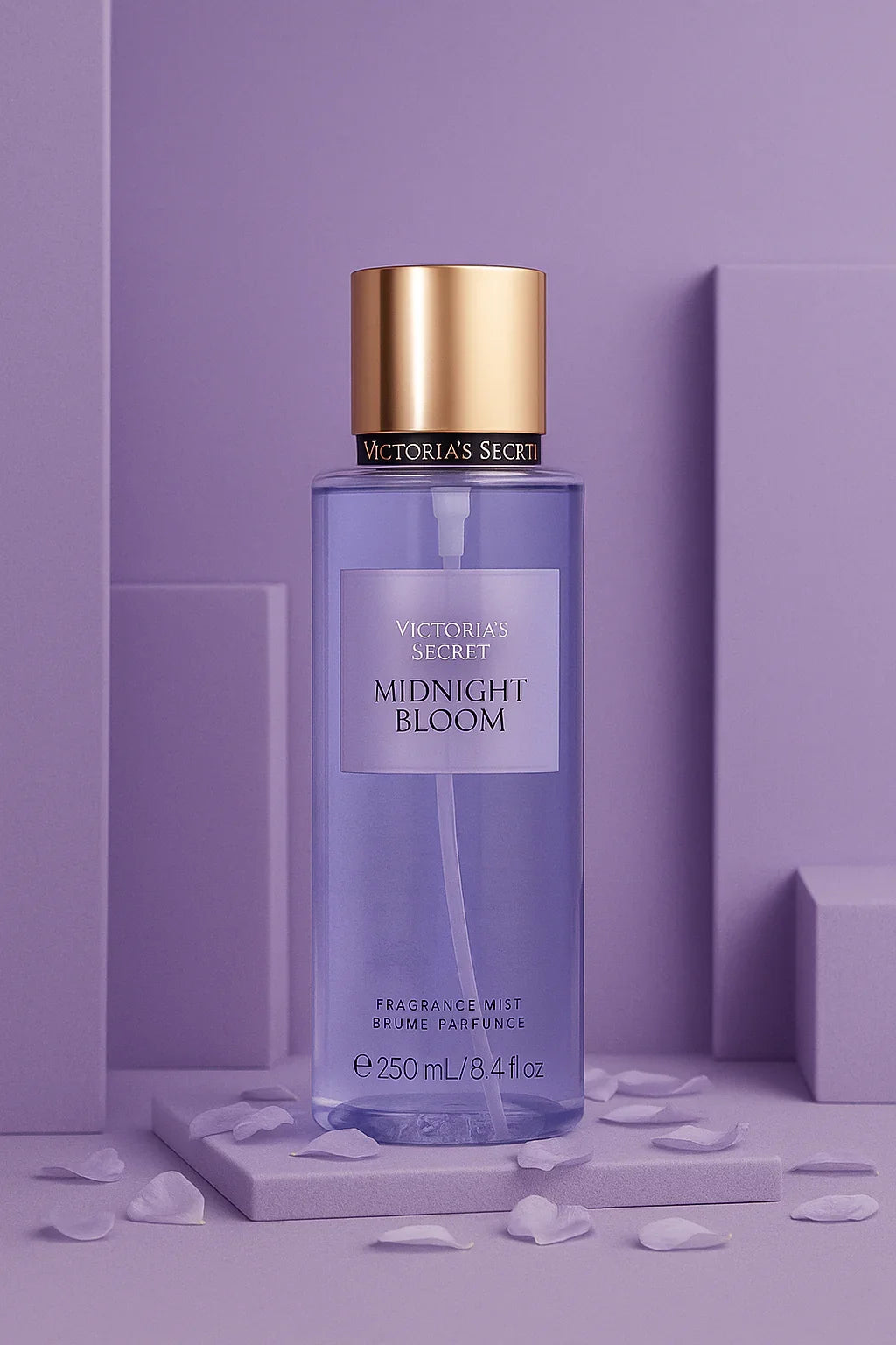 Kit Victoria’s Secret Midnight Bloom Body Splash 250 mL + Loção 236 mL
