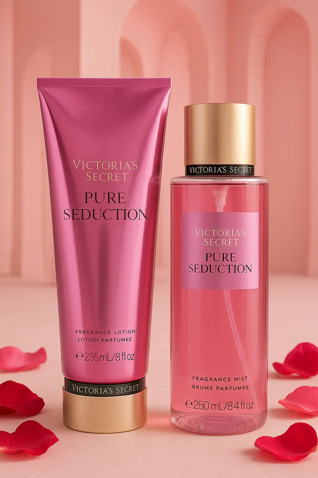 Kit Victoria’s Secret Pure Seduction  Body Splash 250 mL + Loção 236 mL