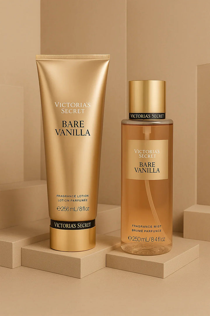 Kit Victoria’s Secret Bare Vanilla Body Splash 250 mL + Loção 236 mL