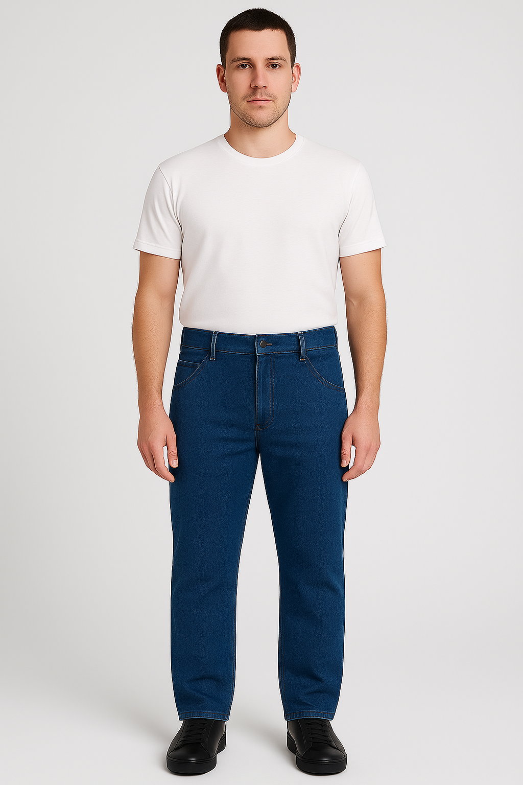 Calça Jeans Masculina Tradicional Azul