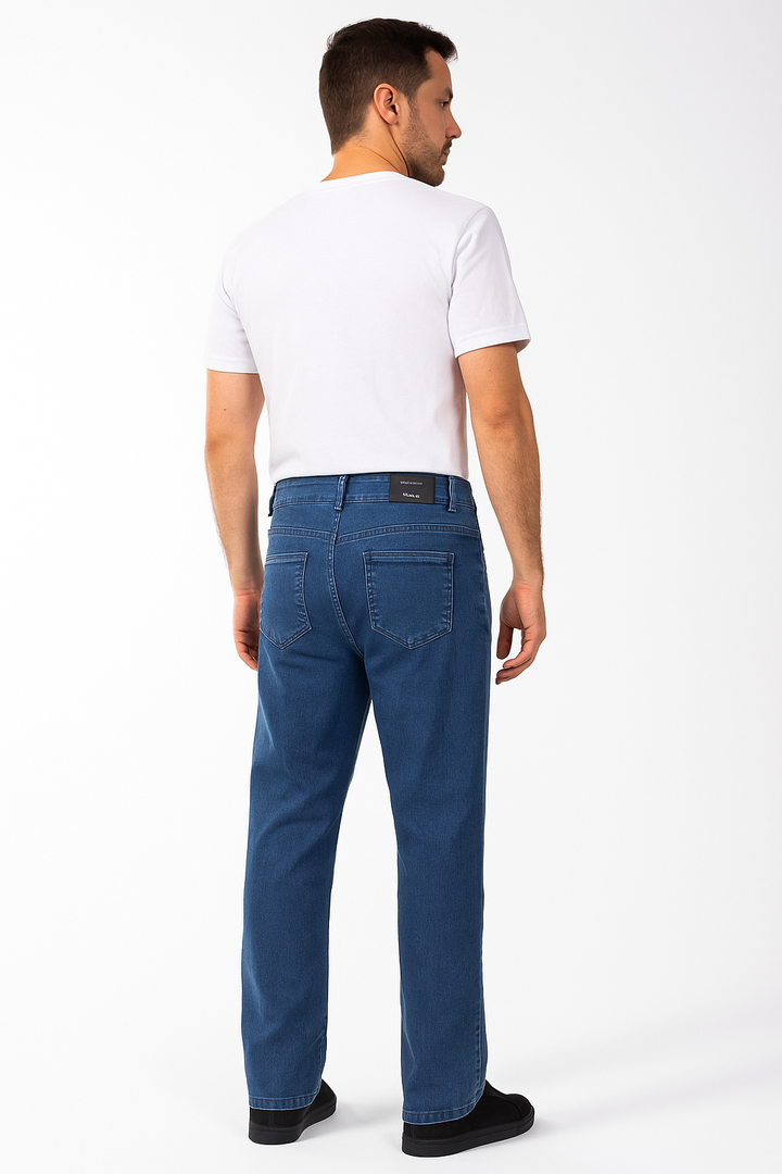 Calça Jeans Masculina Tradicional Azul