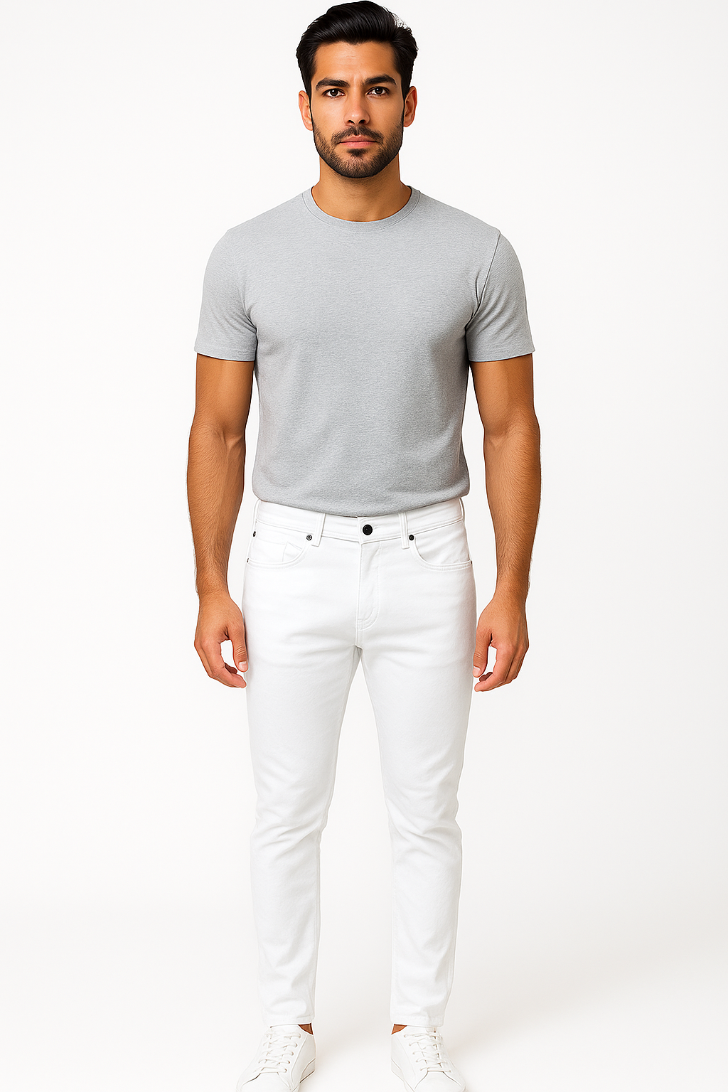 Calça Jeans masculina Branca