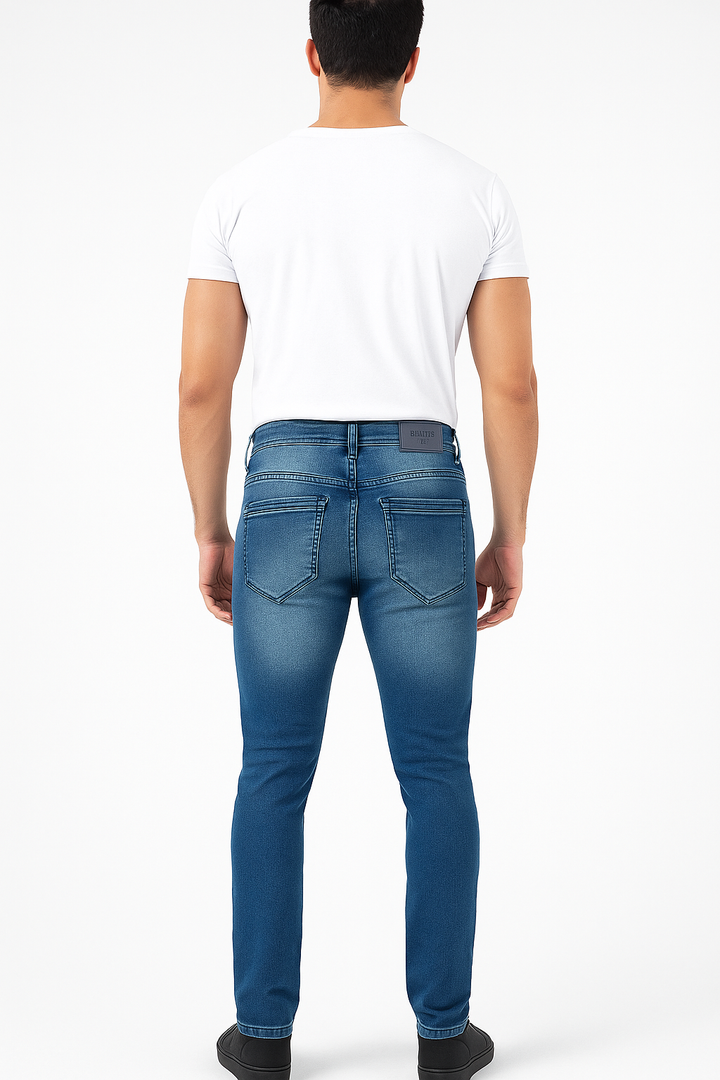 Calça Jeans Masculina Skinny Azul