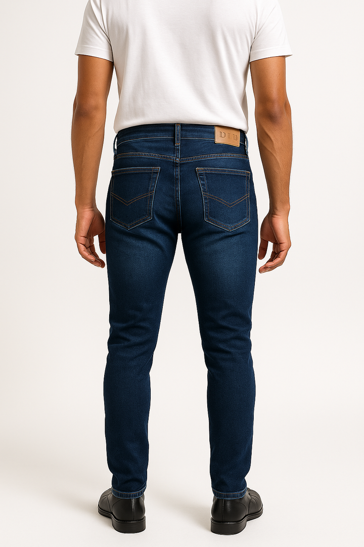Calça Jeans Masculina Azul Estonada