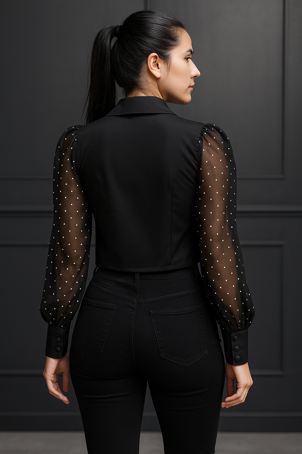 Camisa Cropped Nina Femme pit bull