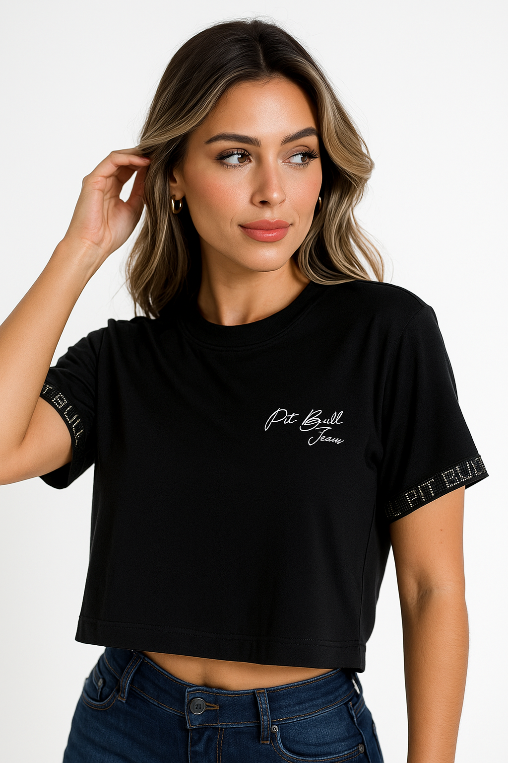 Camiseta Feminina Pit Bull Jeans