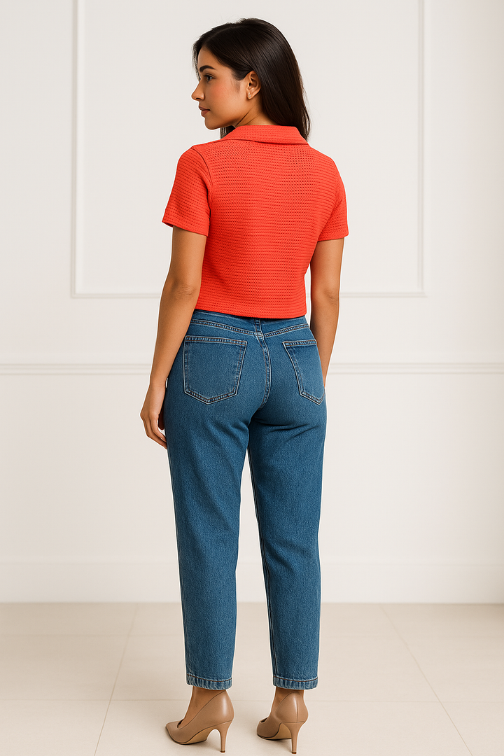 Blusa Cropped Polo Klepton