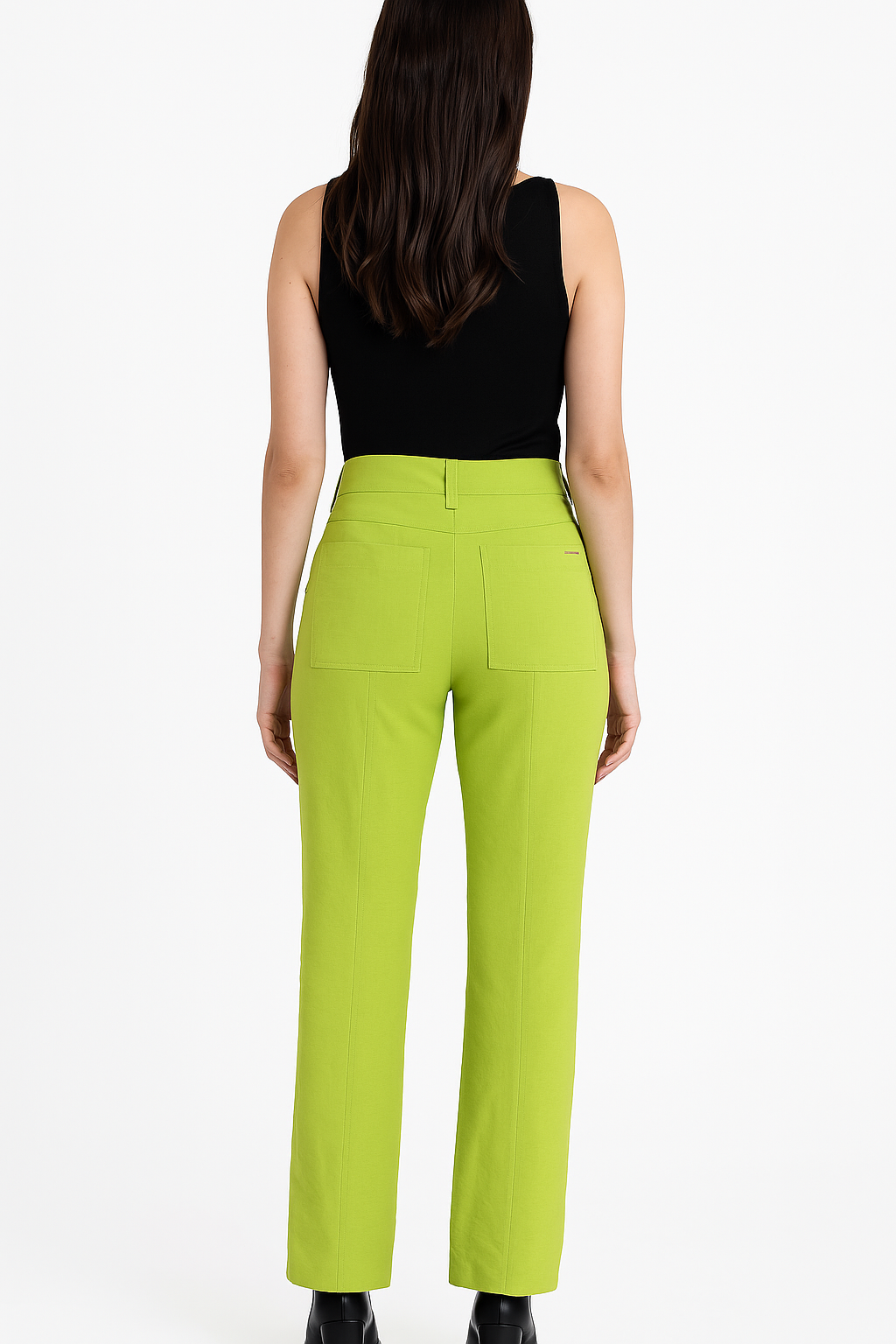 Calça Klepton Feminina Verde  Alfaiataria Cintura Alta
