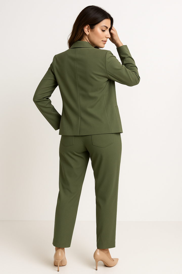 Conjunto Alfaiataria Feminino Blazer e Calça Fofofinha