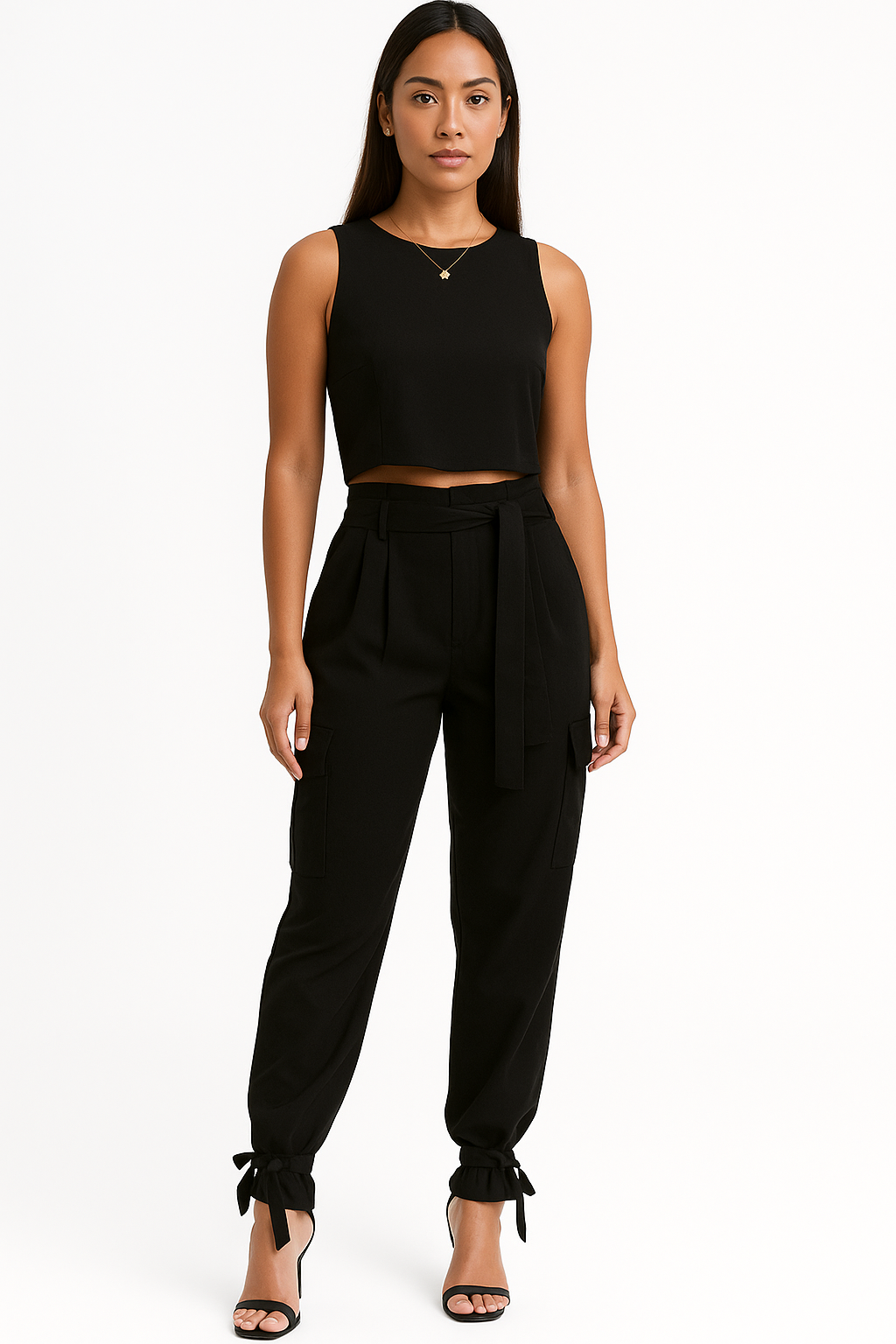Conjunto Cropped e Calça Alfaiataria