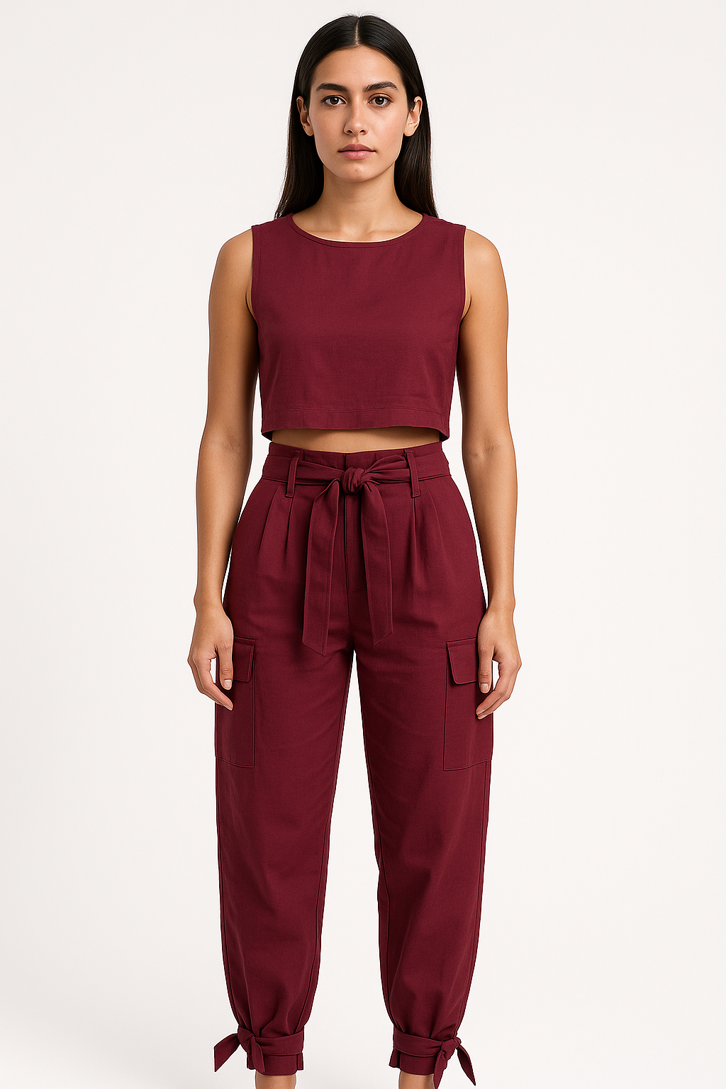 Conjunto Cropped e Calça Alfaiataria