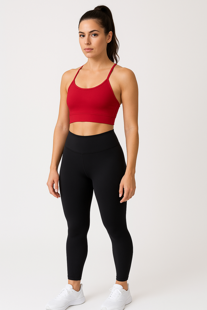 Top Fitness Feminino K2B Alças Finas Vermelho