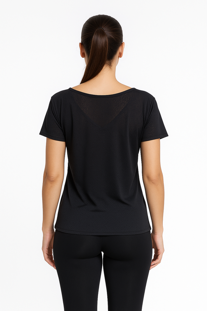Blusa Fitness Manga Curta Decote V K2B