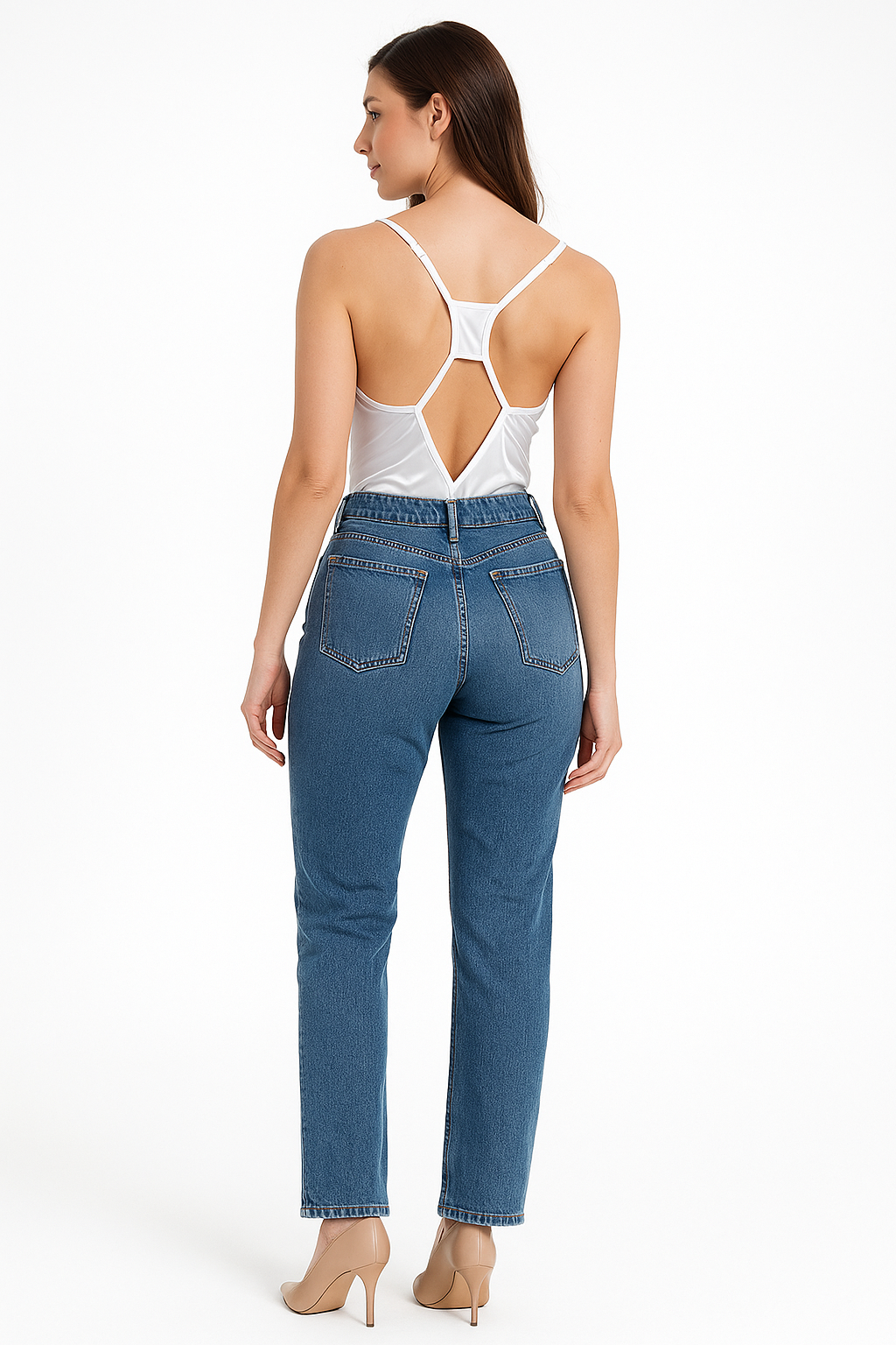 Body K2B Feminino Alça Fina Decote V