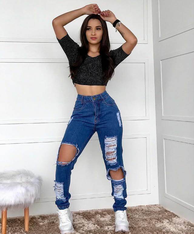 Calça Jeans Mom Destroyed Leon - Leon Elegance