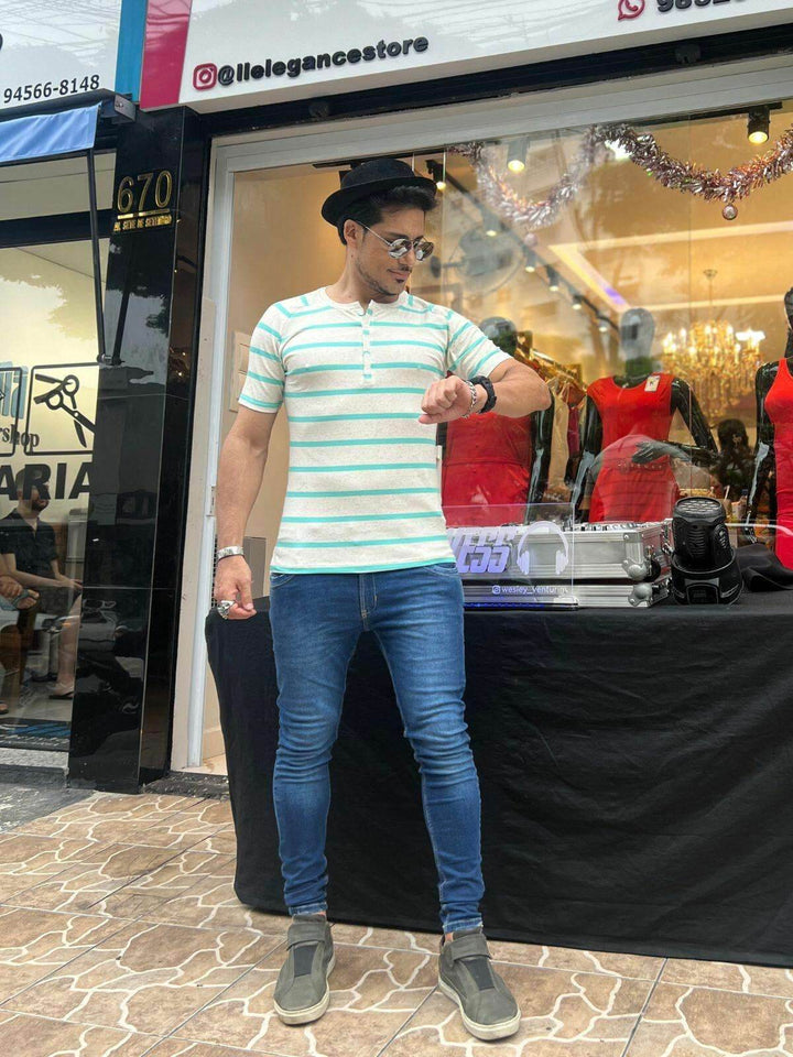 Camiseta Men Canelada Slim Leon - Leon Elegance