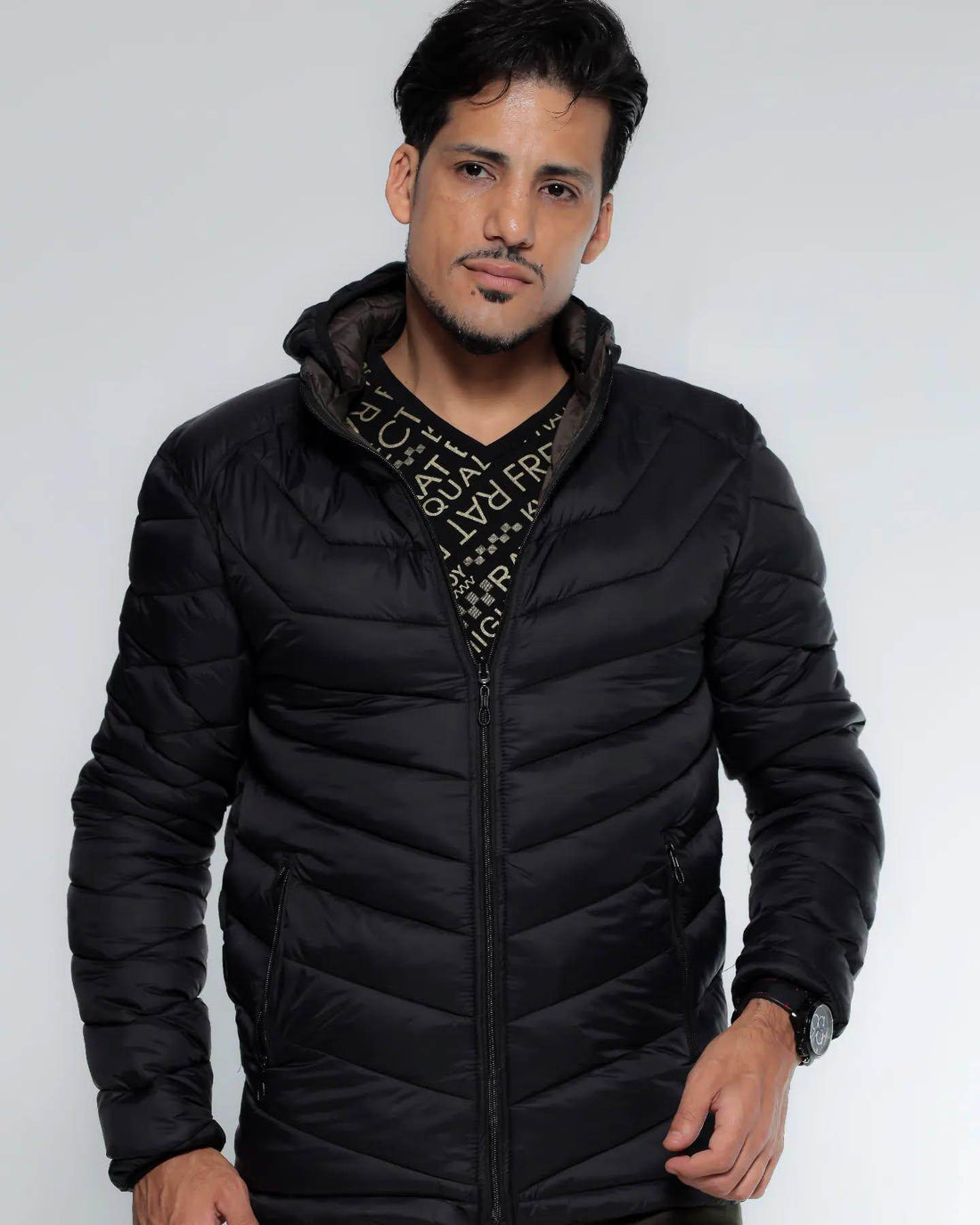 Blusão Masculino Plus Size Acolchoado Com Capuz Leon - Leon Elegance