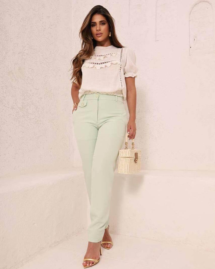 Calça Social de Alfaitaria Reta Leon - Leon Elegance