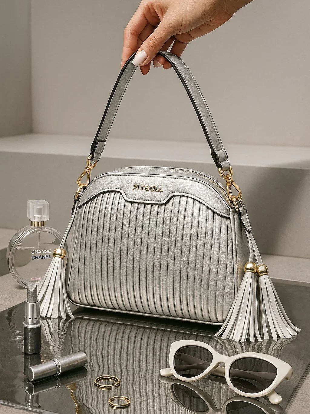 Nome Comercial Bolsa Feminina Franja Pit Bull