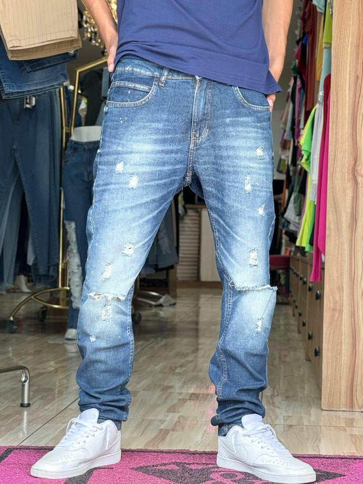 Calça Jeans Slim Fit Masculina Leon - Leon Elegance