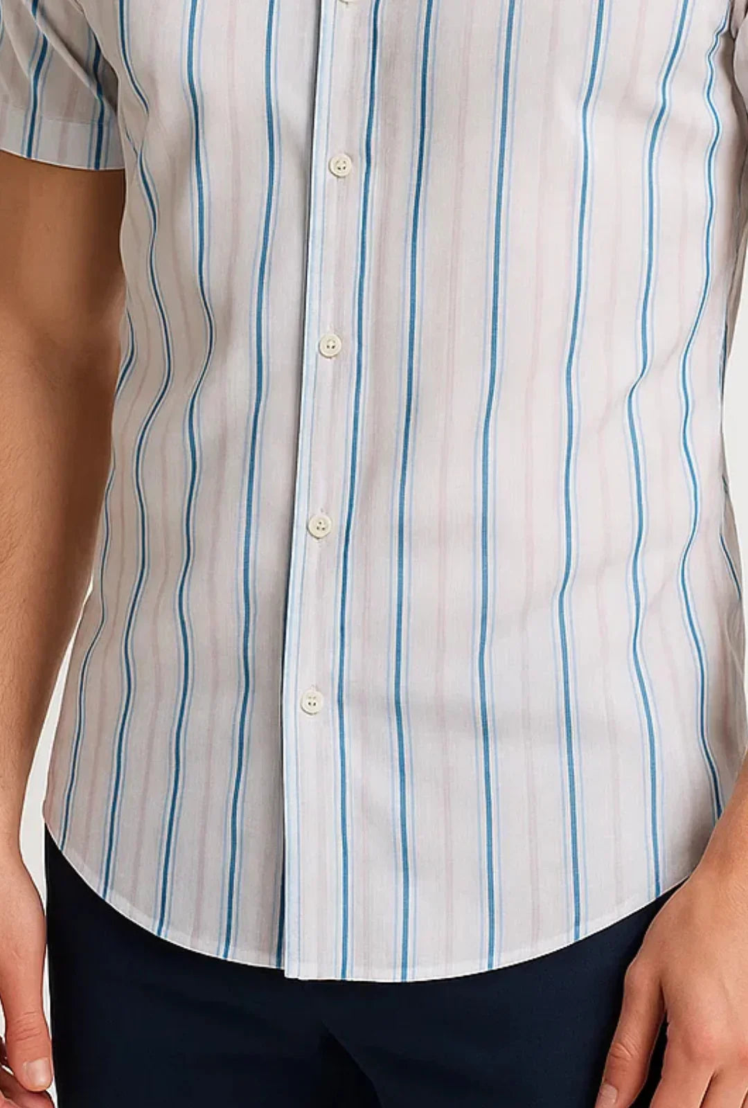 Camisa Slim Fit Listrada Leon